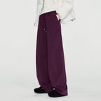 Seam-Detail Wide-Leg Sweatpants