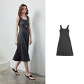 Sleeveless A-Line Midi Dress