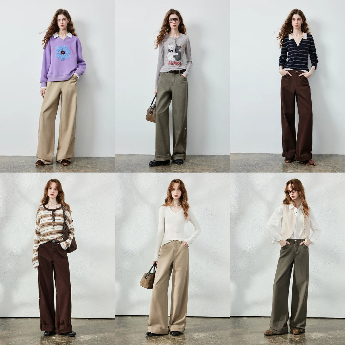Pocket-Detail Wide-Leg Pants