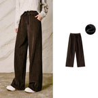 Drawstring Straight-Leg Pants