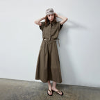 Cropped Shirt and Midi Skirt Set