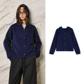 Toggle-Front Hooded Cardigan