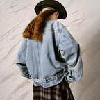 Relaxed Collared Denim Jacket