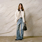 Quilted Contrast-Collar Barn Jacket