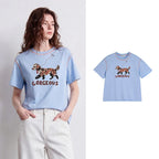 Dog Graphic Crewneck Tee