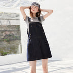 Denim Pinafore Mini Dress
