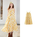 Floral Gathered Midi Dress