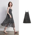 Floral Ruffled Long Slip Dress