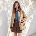 Collared Button-Front Jacket
