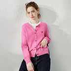 Heart-Detail Knit Cardigan