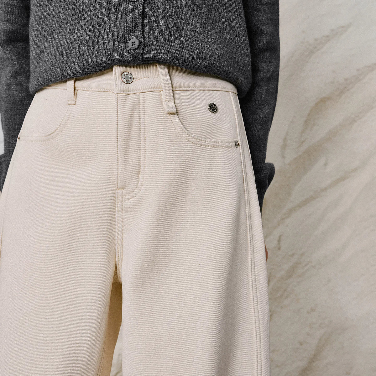 Seamed Balloon-Leg Pants