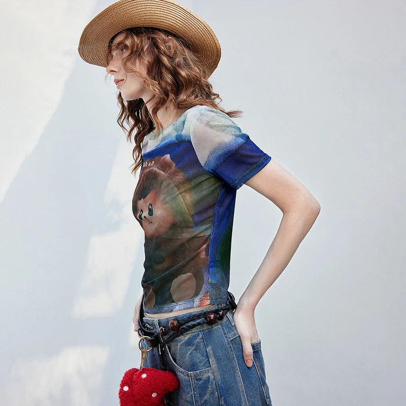 Graphic Fitted Short-Sleeve Tee