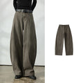Curved-Seam Wide-Leg Pants