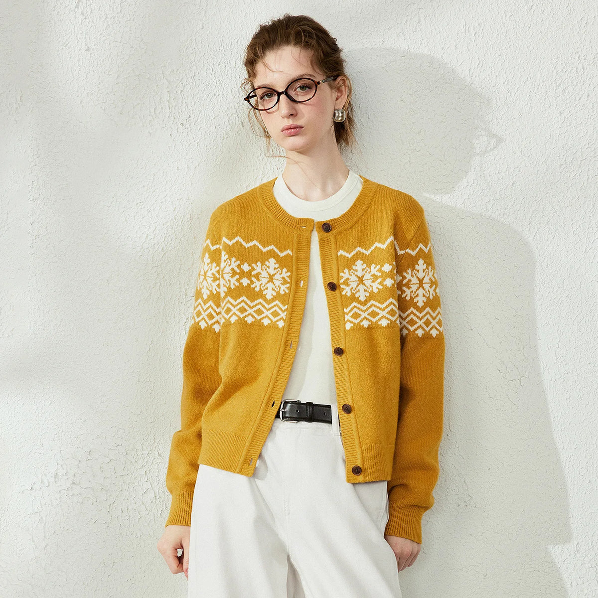 Fair Isle Knit Cardigan