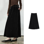 Side-Slit Long Skirt