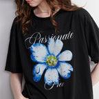 Flower Graphic Crewneck Tee