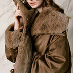 Shaggy-Collar Toggle Jacket