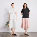 Short-Sleeve Colorblock Midi Dress