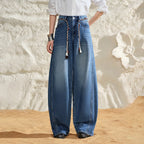 Curved-Leg Jeans