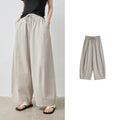 Drawstring Wide-Leg Pants