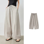 Drawstring Wide-Leg Pants
