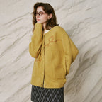 Heart Embroidered Knit Cardigan