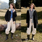Seamed Balloon-Leg Pants