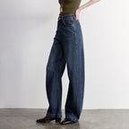 Seamed Barrel-Leg Jeans