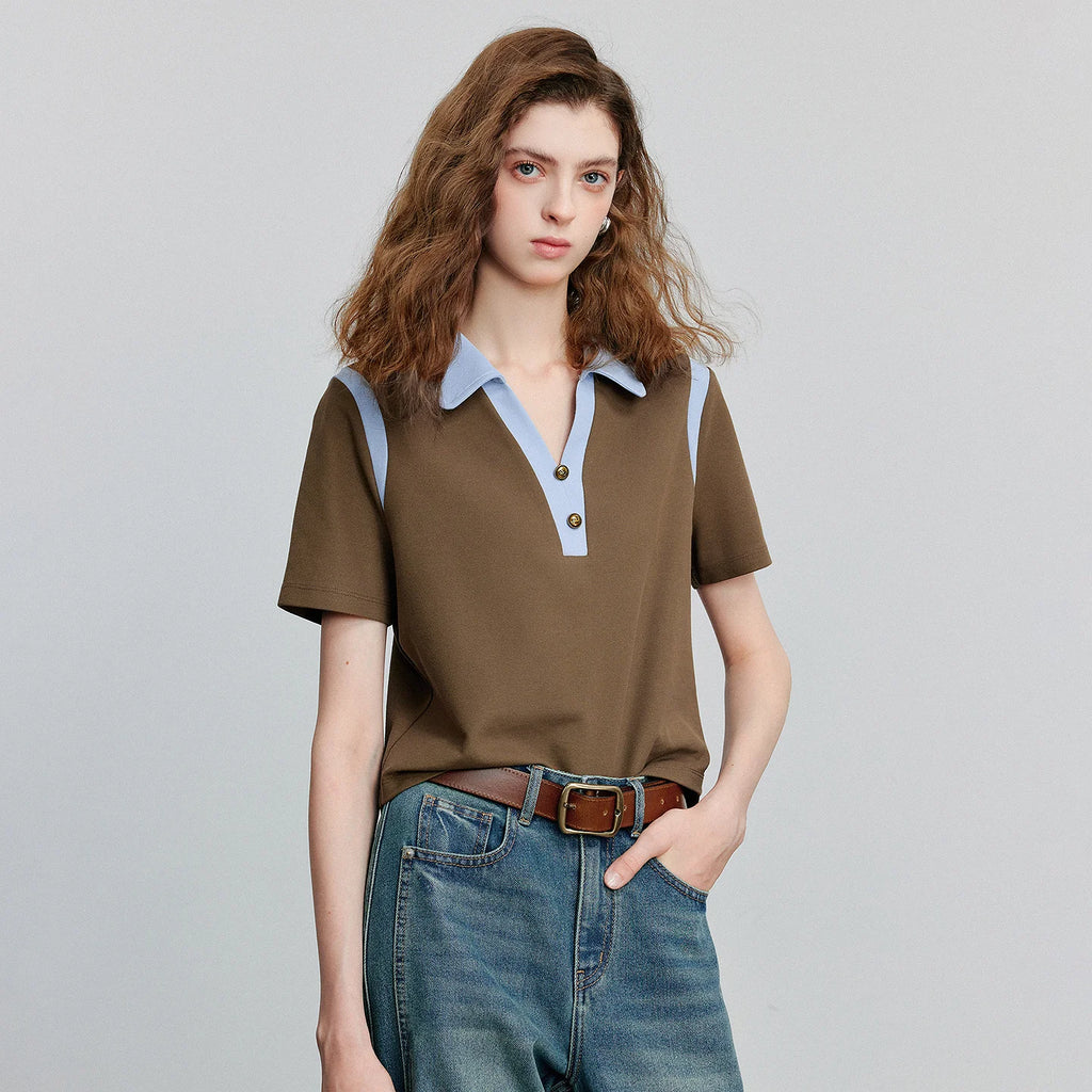 Colorblock Polo Tee