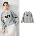 Floral Letter Graphic Sweatshirt