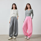 Elastic-Waist Balloon Pants
