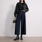 Cropped Wide-Leg Jeans