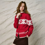 Fair Isle Toggle-Front Cardigan