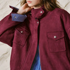 Stand-Collar Zip Jacket