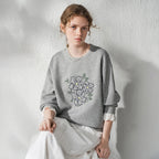 Floral Graphic Layered-Look Sweatshirt