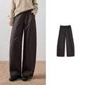 Seam-Detail Barrel-Leg Pants