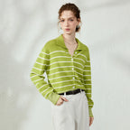 Striped Polo Cardigan