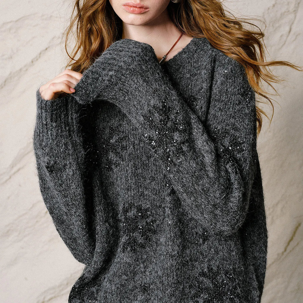 Textured Crewneck Sweater