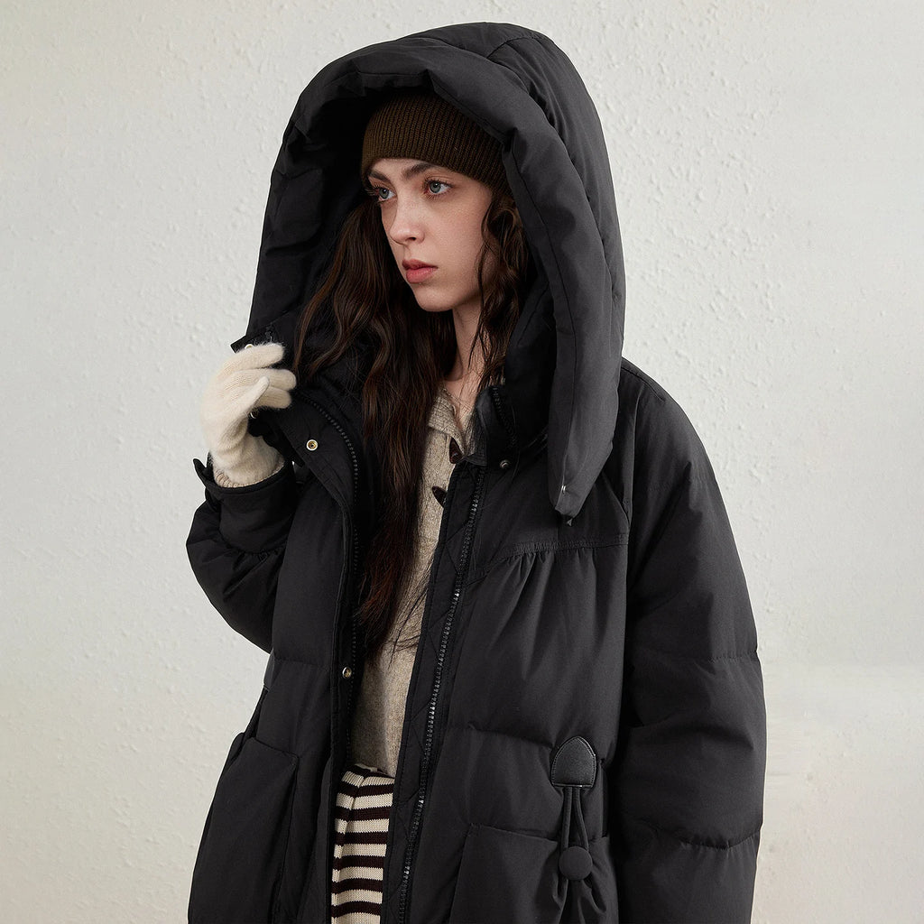 Hooded Longline Puffer Coat