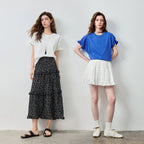 Ruffle-Cuff Relaxed Tee