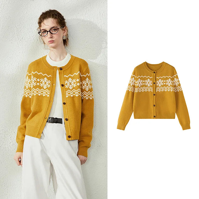 Fair Isle Knit Cardigan