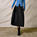 Polka-Dot Midi Skirt