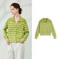 Striped Polo Cardigan