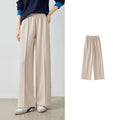 Draped Wide-Leg Pants