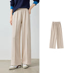 Draped Wide-Leg Pants