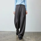 Pleated Wide-Leg Pants