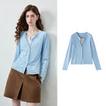 Layered-Look Button-Front Top