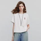 Chest-Motif Relaxed Crewneck Tee