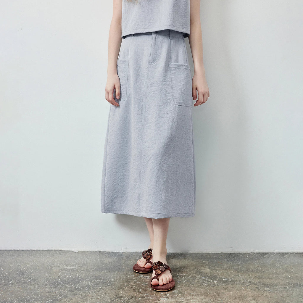 Sleeveless Top and Midi Skirt Set
