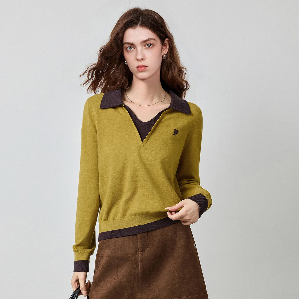 Contrast-Trim Knit Polo
